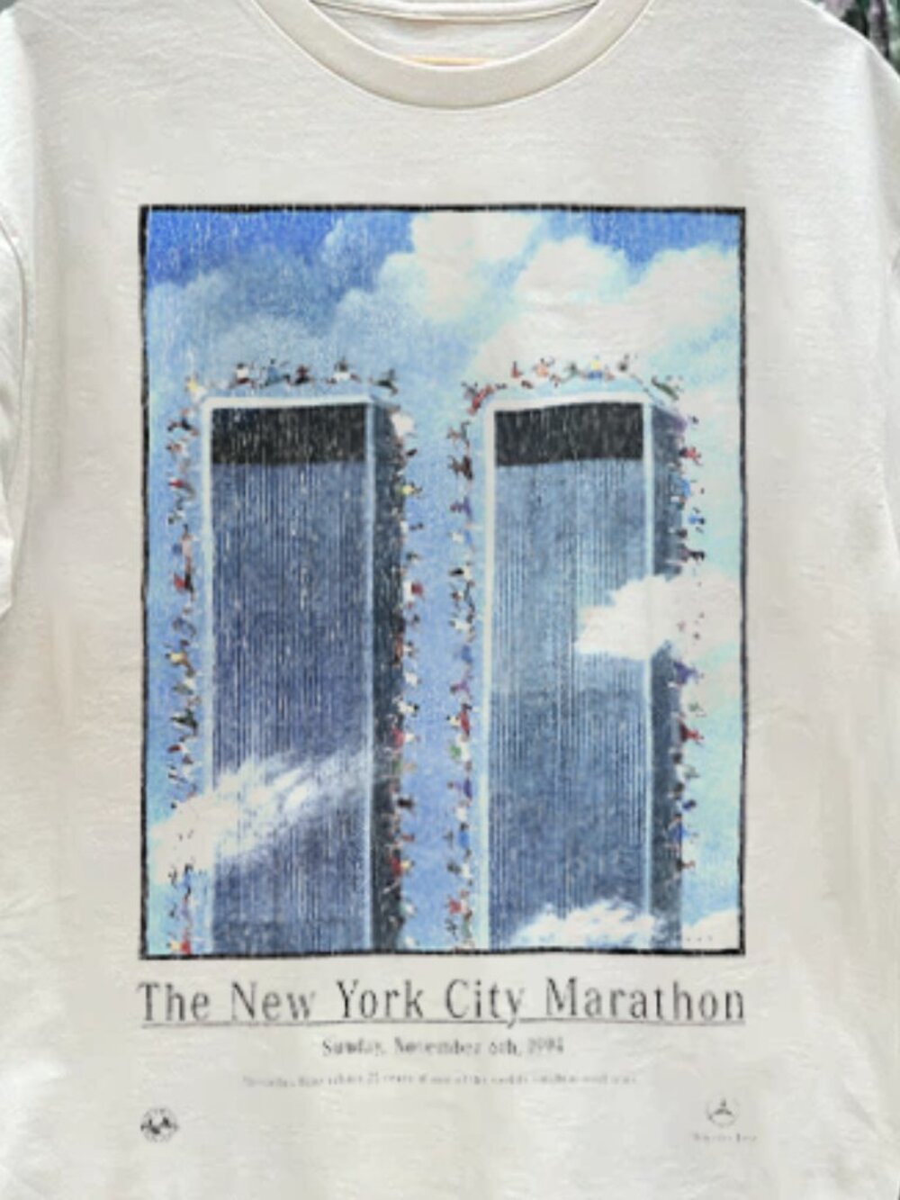 New York City Marathon Washed White Tee - Picture 2 of 5